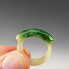ANTIQUE CHINESE JADEITE RING - QING DYNASTY