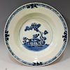 CHINESE ANTIQUE BLUE WHITE PLATE - 18TH CENTURY