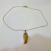 WELL CARVED STERLING SILVER PENDANT NECKLACE