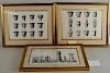 Three Egyptian Framed  Architectural Engravings