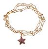 Pomellato Sirene 18k Gold Rhodolite Starfish Pendant Necklace 