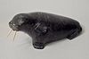 Vintage Inuit Stone Carving of Walrus