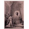 Grabado/reproducción de La aparición de Gustav Moreau. Francia, inicios siglo XX. Societe Francaise de Gravure. E. Sculpis Sculp.