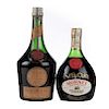 Cognac. a) Bénédictine. D.O.M. Liquor Cognac. France. b) Monnet. V.S.O.P. Cognac. Fran...
