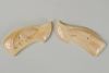 Inuit Carved Fossil Ivory Revolver Grips, 36 S&W