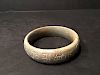 ANTIQUE Chinese Soapstone Bangle with Chinese Characters