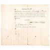 1802 NOAH WEBSTER Signed UNION SCHOOL HOUSE Stock Certificate Rarity
