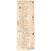 1735 THOMAS PENN SR Signed Manuscript Document Inventory List of Items Purchased