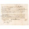 1786 Post Rev. War Era, Rhode Island, Land Office Related Fiscal Mortgage Bond