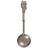 c. 1630 Colonial Period Decorative Dual Figural Husband and Wife Pewter Spoon