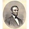 c. 1865 Abraham Lincoln Commemorative Large Mourning Print