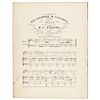 1850 CALIFORNIA GOLD RUSH Sheet Music Score