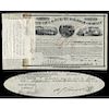 ANTHONY J. DREXEL Signed St. Paul + Duluth Railroad Stock Certificate