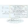 1887 SAMUEL T. HAUSER Twice Signed Spokane Falls + Idaho RR Stock Certificate