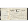 1882 MARSHALL JEWELL Signed Early Connecticut Telephone Stock Certificate