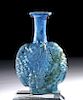 Miniature Roman Sidonian Glass Vessel w/ Grape Pattern