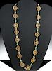 Published Byzantine Gold, Emerald, Pearl Necklace 18.6g