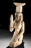 Egyptian Gilded Polychrome Statue - Mourning Nephthys