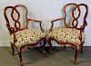 Pair of Antique Louis XV Style Painted Chairs.