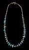 Navajo King's Manassa Turquoise & Heishe Necklace