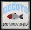 Hand Painted Fishing Decoy Advertising Sign