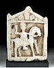 Roman Marble Relief w/ Thracian Horse & Rider