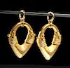 Published Parthian Massive Gold Earrings - 67.5