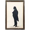 Hollow-cut Full-Length Silhouette of a Man by W. Seville