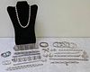 STERLING. Miscellaneous Silver Jewelry Grouping.
