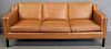 Stouby  Danish Modern Leather Sofa