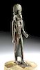 Large & Fine Egyptian Bronze Striding Goddess - Sekhmet