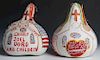 B.F. Perkins (1904-1993) 2 Painted Gourds