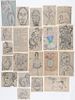 Sybil Gibson (1908-1995) 21 Mixed Media Works on Newsprint Paper