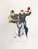 ROCKWELL, NORMAN CHEERING LITHOGRAPH