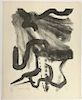 DE KOONING, WILLEM WOMAN WITH CORSET AND LONG HAIR LITHOGRAPH Edition: of 61