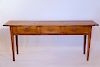 19th Century English Elmwood Three-Drawer Sofa Table
