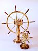 John Haste and Co. LTD Engineer's Greenock Brass Ship's Wheel