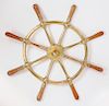 Solid Brass and Wood Handle Yacht Wheel