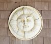 Round Poured Plaster "Sun Face"