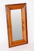 Antique Carved Pine Ogee Mirror