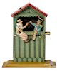 Scarce Meier animated Punch & Judy penny toy