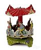 Meier tin lithograph bicycle carousel penny toy