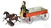 American tin horse drawn Express wagon