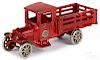Arcade cast iron Model T Ford stake truck