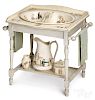 French Kate Greenaway porcelain wash stand