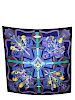 Hermes Bouquets Sellier Cashmere Silk Shawl Scarf
