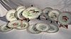 13 PC. FRENCH PORCELAIN GOLD BORDERED FISH SERVICE