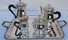 5 PC. FRENCH SILVER PLATE COFFEE/TEA BY FRANCOIS FRIONNET