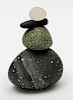 MELANIE GUERNSEY LEPPLA, "River Rock Balance," Glass Cairn