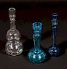 JARRYD PEZZILLO, Set of 3 Long Neck Glass Vases